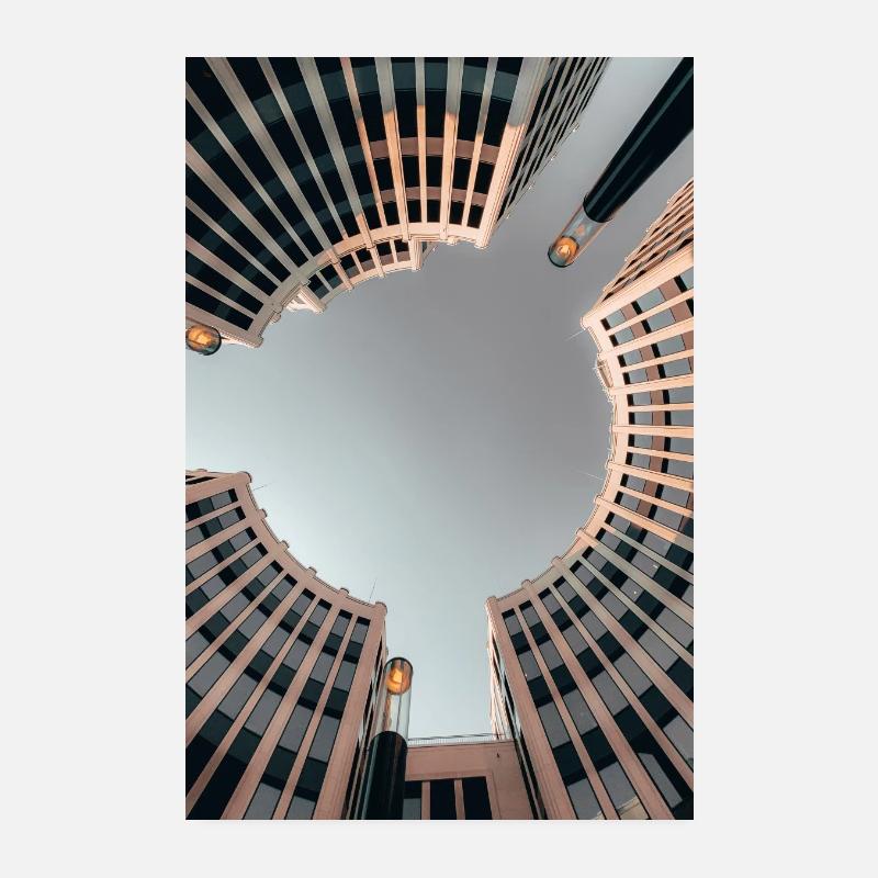 Berlin Architecture - Poster 20x30 cm - Weiß
