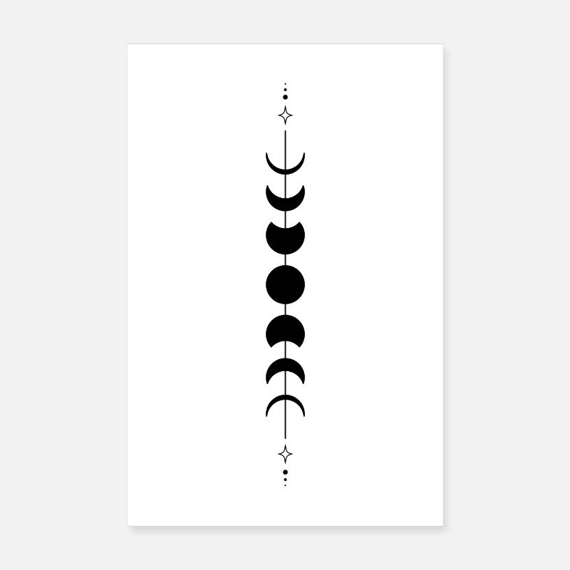 Design "Moons" Poster 20x30 cm