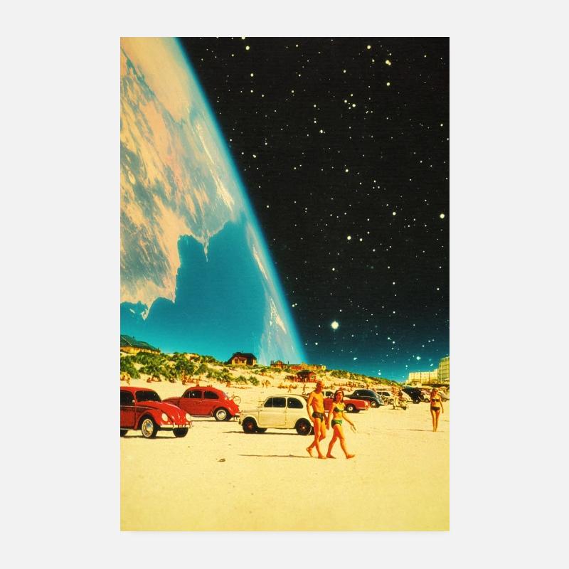 Galaxy Beach Poster 8" x 12" (20x30 cm)