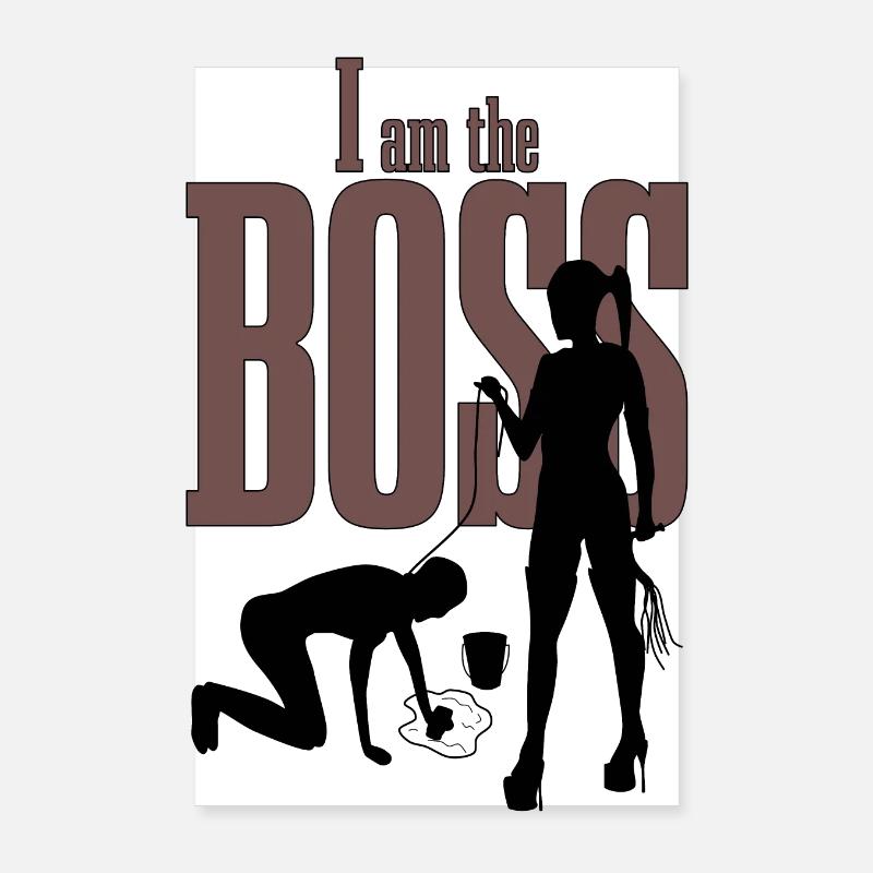 i am the Boss Poster 20x30 cm