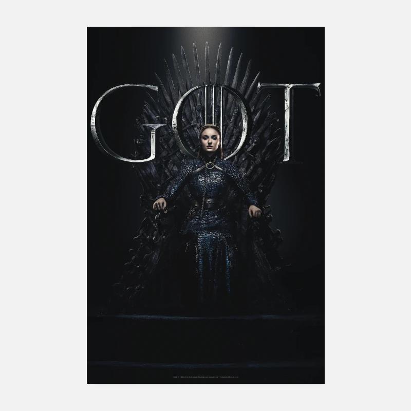Game Of Thrones Sansa Stark GOT - Poster 20x30 cm - Weiß