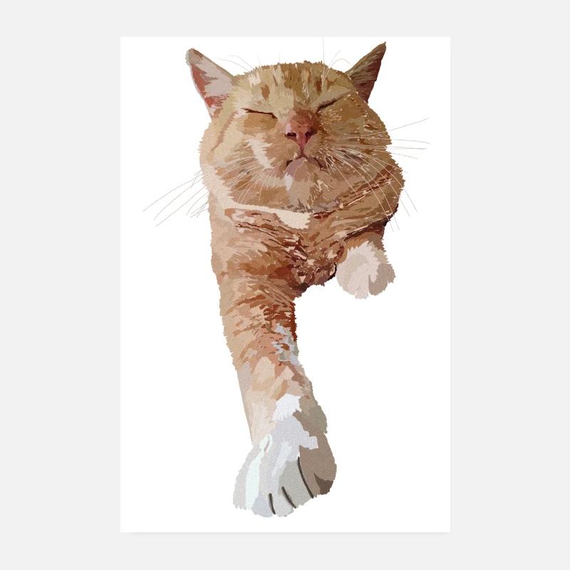 Affiche : Chat rouge Poster 20 x 30 cm