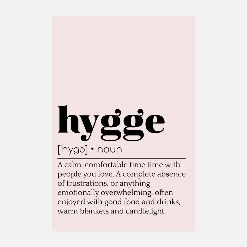 Définition de l’affiche Hygge - Poster 20 x 30 cm - blanc