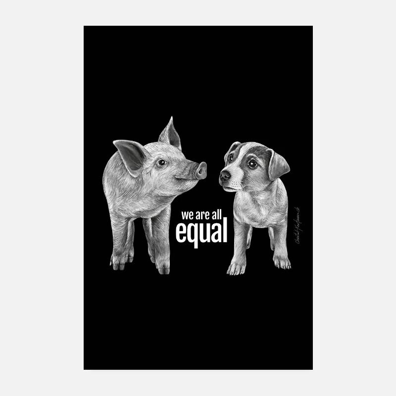 We are all equal Poster 20x30 cm