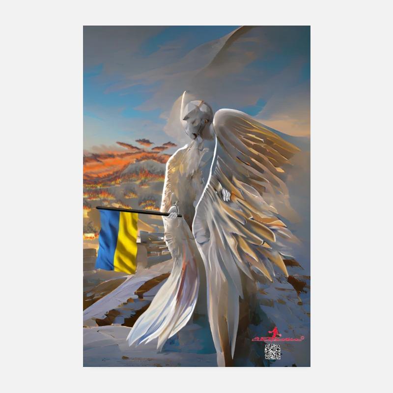 Ange pour l’Ukraine Poster 20 x 30 cm