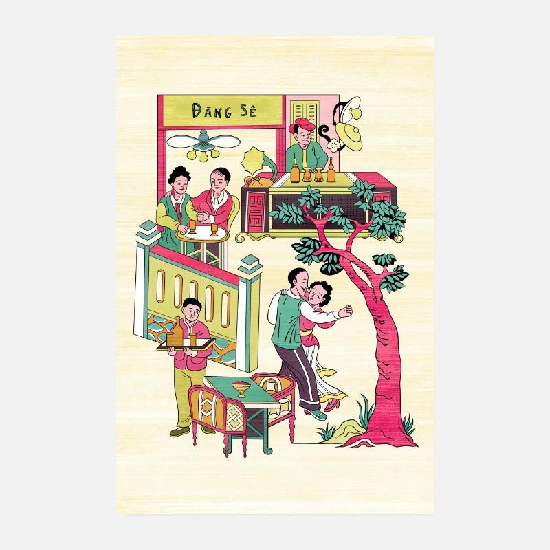Poster Vietnamese Dance Dang Se Poster 8" x 12" (20x30 cm)