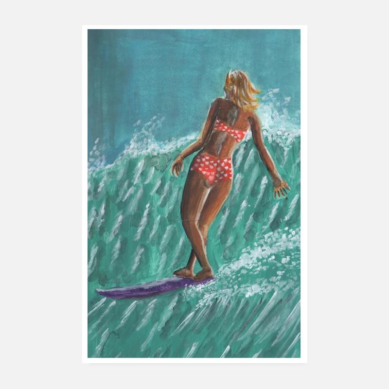 surfer Poster 8" x 12" (20x30 cm)