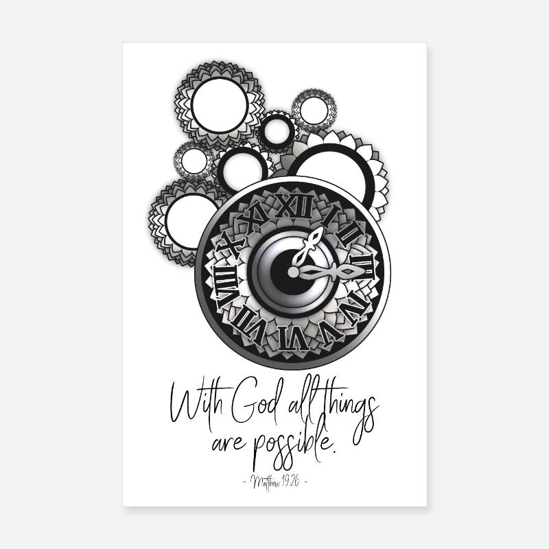 Bible quote christian Poster 20x30 cm