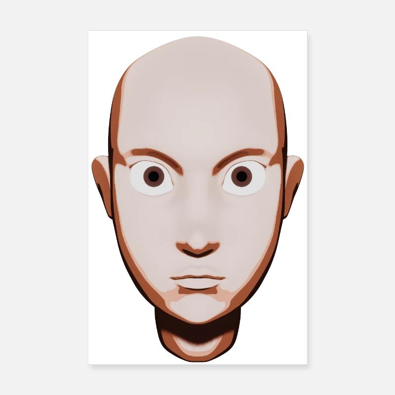 Stylized Cartoon Portrait Poster 8" x 12" (20x30 cm)