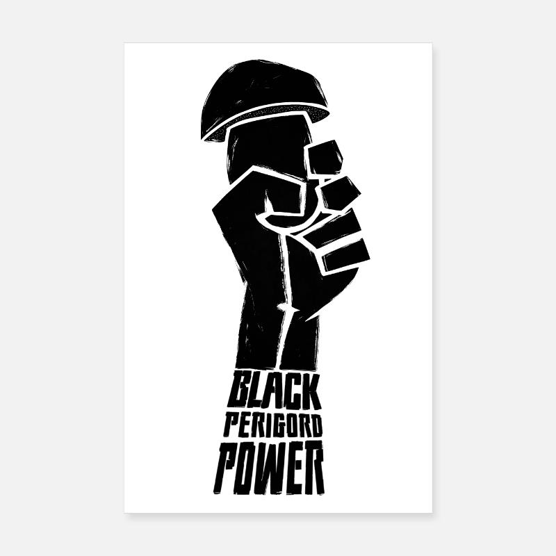 Black Perigord Power - Poster 20 x 30 cm - blanc