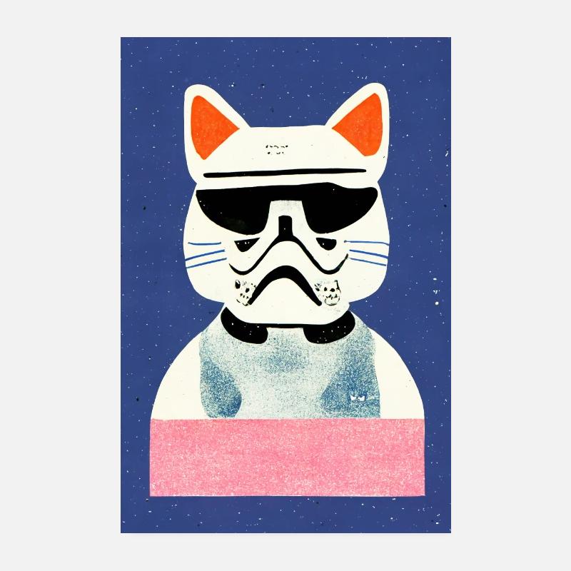 Storm Cat Rétro Poster 20 x 30 cm
