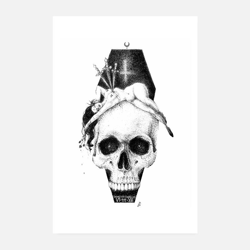 Reine des Trois Épées Poster 20 x 30 cm