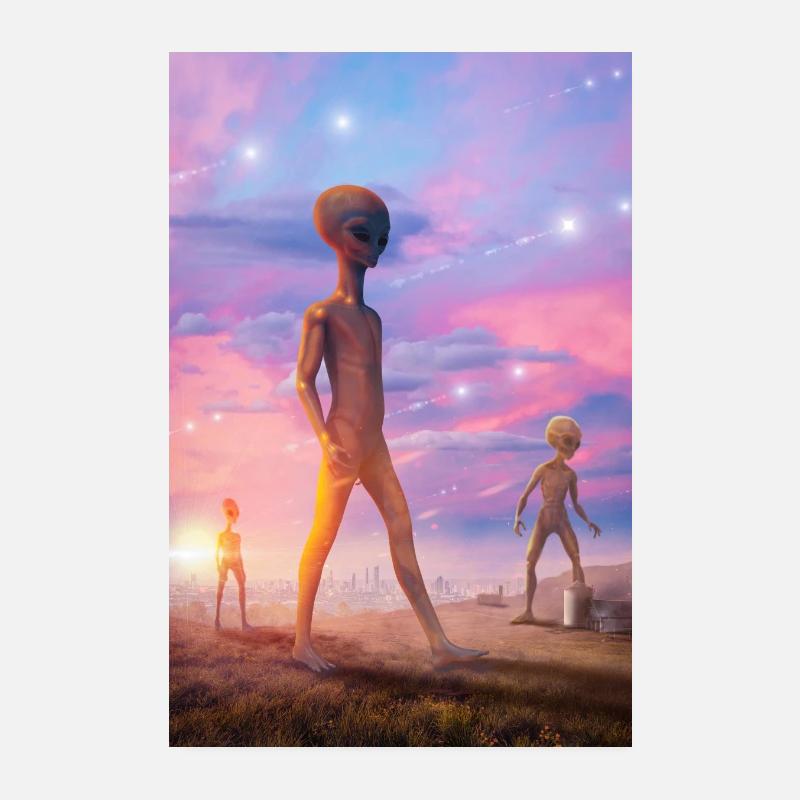 Riesige Aliens sind gelandet Poster 20x30 cm
