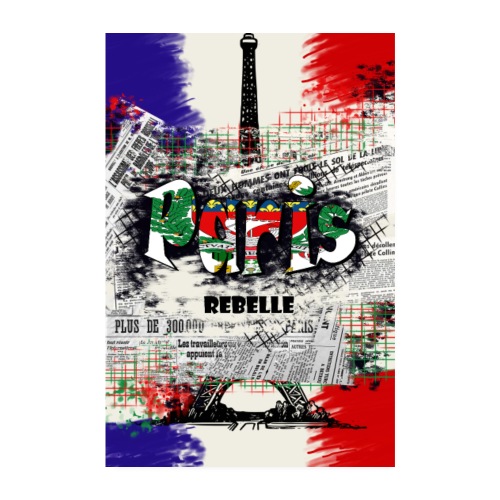Paris Rebelle Art - Poster 20 x 30 cm