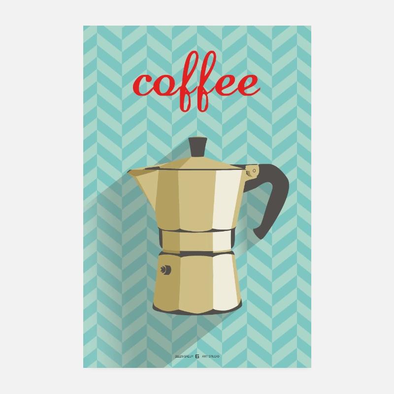 Coffee poster Poster 8" x 12" (20x30 cm)