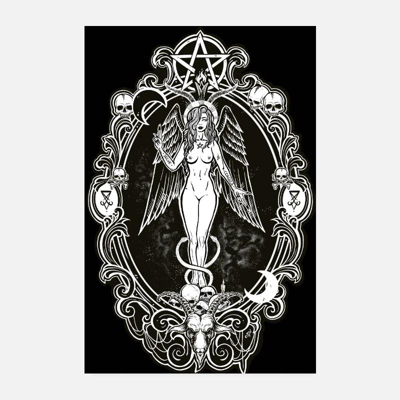 Baphomet's Girlfriend Poster 8" x 12" (20x30 cm)
