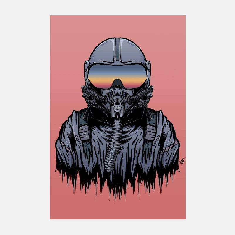 Kampfpilot Poster 20x30 cm