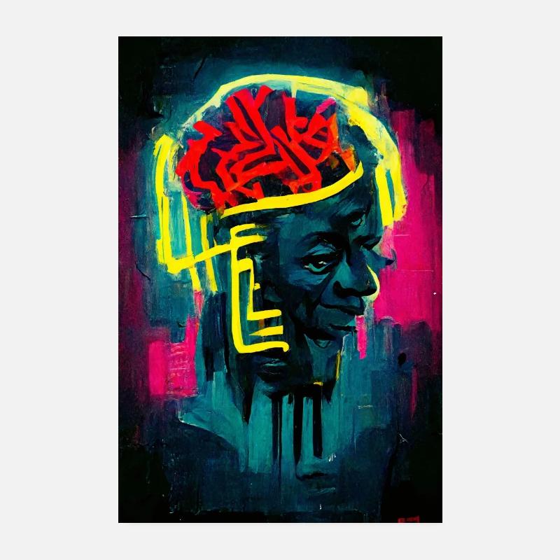Le cerveau Poster 20 x 30 cm