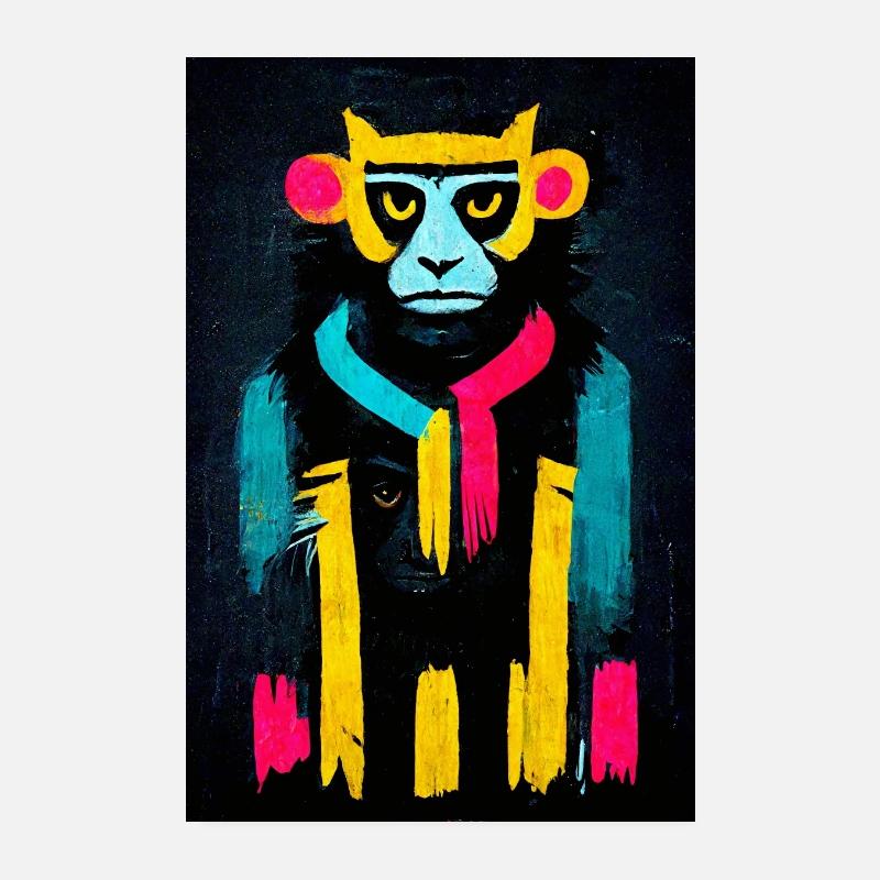 Le Singe Poster 20 x 30 cm