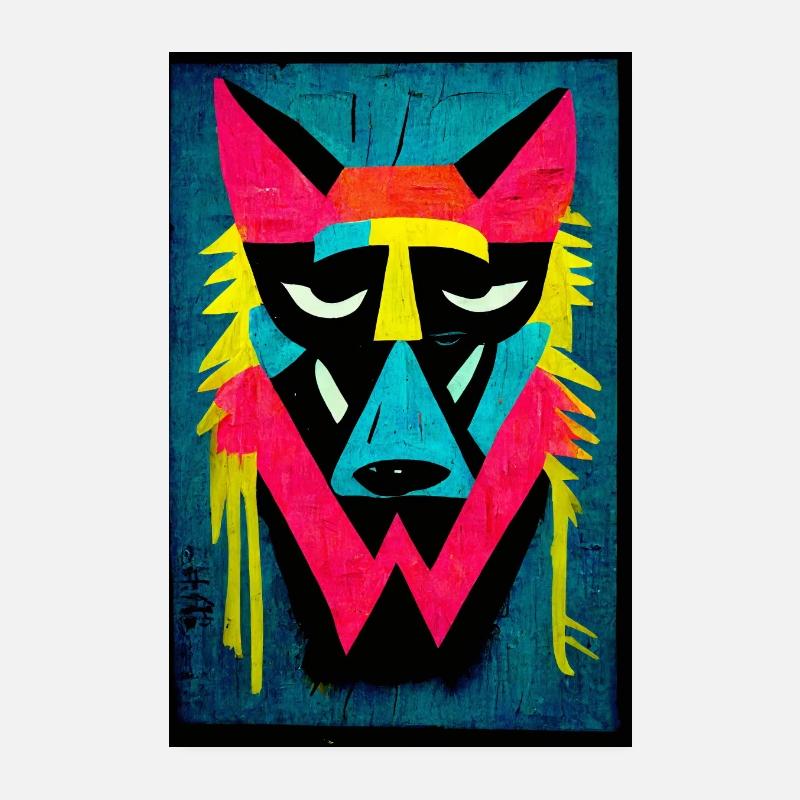Le loup Poster 20 x 30 cm