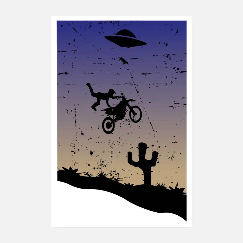 Cascade de motocross Poster 20 x 30 cm