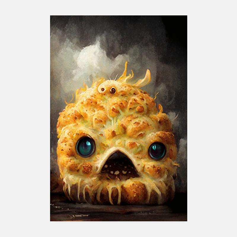 Fromage Knobibrot Monster Poster 20 x 30 cm