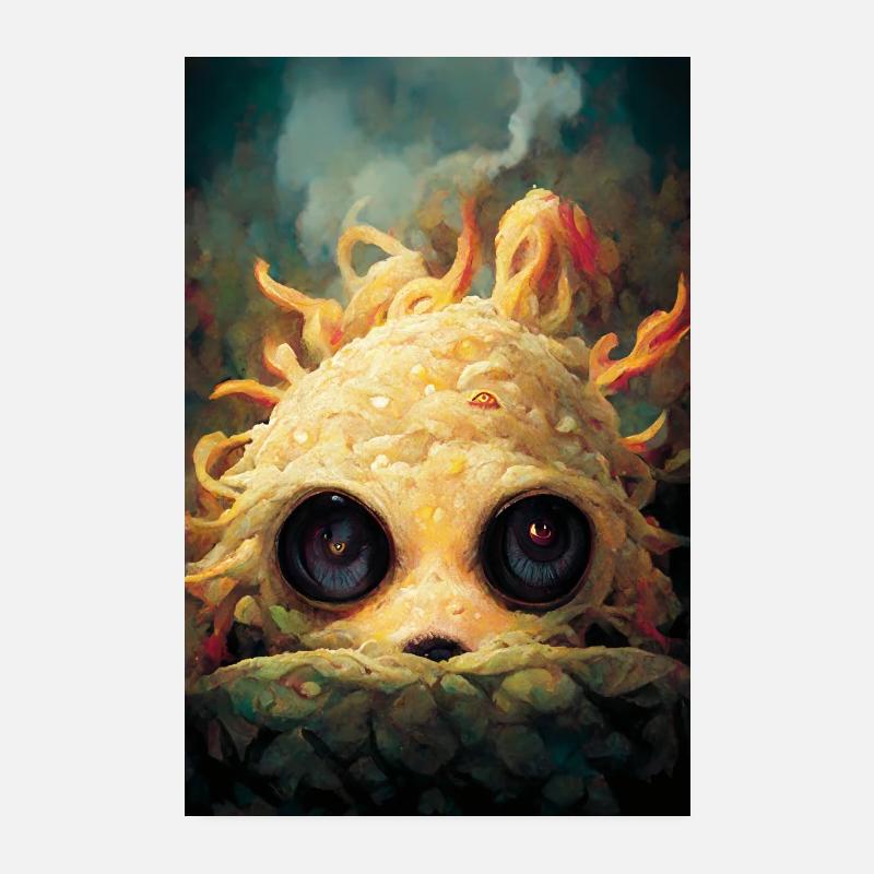 Fromage Burrito Monster Poster 20 x 30 cm