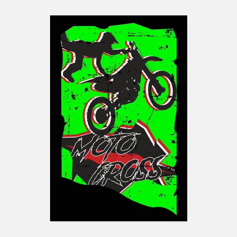 Motocross Poster 20x30 cm