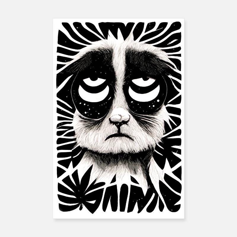 Sitzkatze 002 Poster 20x30 cm
