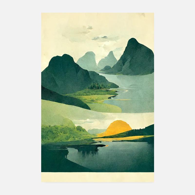 Nature de la Suède Poster 20 x 30 cm
