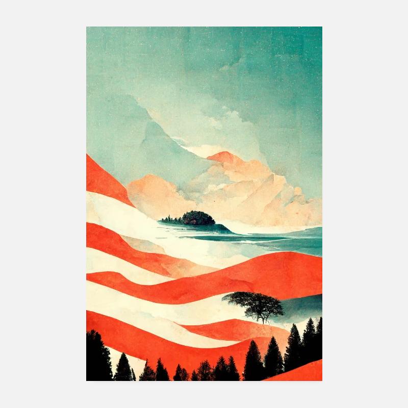 Nature de l’Amérique Poster 20 x 30 cm