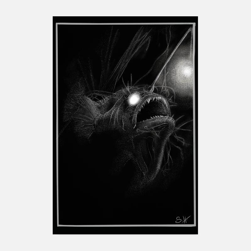 Poisson-grenouille Poster 20 x 30 cm