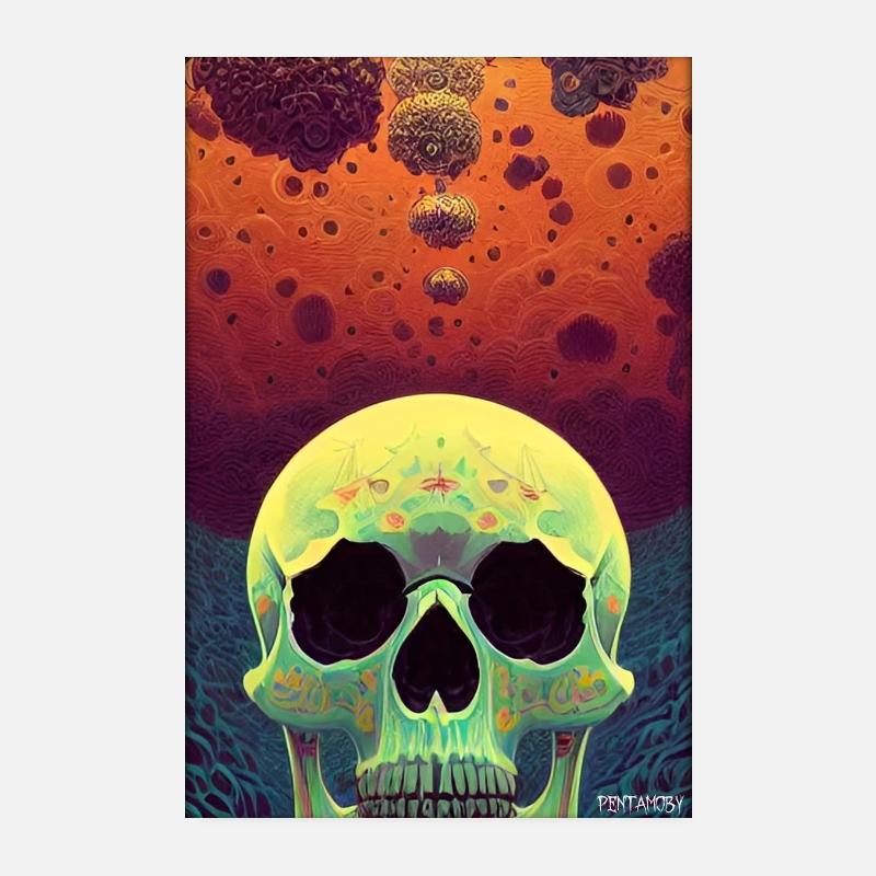 Psy Goa Skull Poster 8" x 12" (20x30 cm)