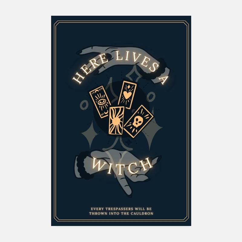 Here Lives a Witch Poster 20 x 30 cm