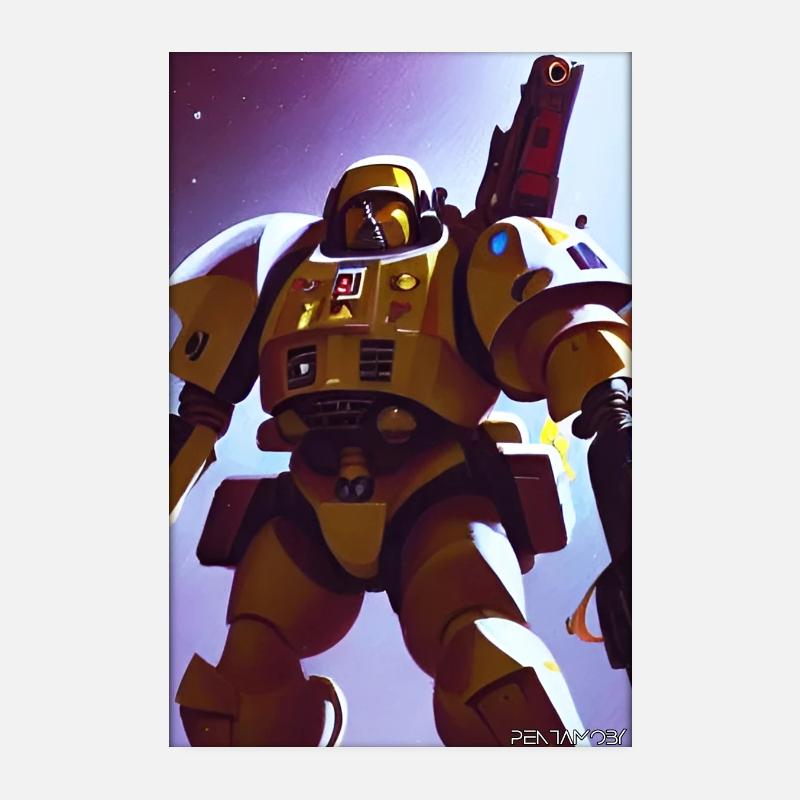 Kampfbot Robot Super Soldat Machine Guerrier Poster 20 x 30 cm