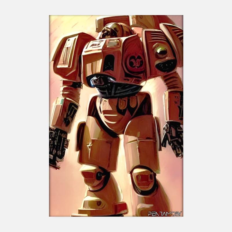 Kampfbot Roboter Supersoldat Maschine Krieger Poster 20x30 cm