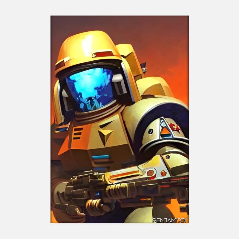 Kampfbot Robot Super Soldat Machine Guerrier Poster 20 x 30 cm