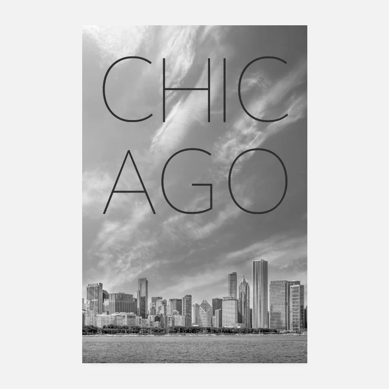 CHICAGO Skyline | SMS Poster 20 x 30 cm