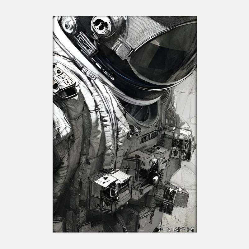 Technologie de science-fiction Astronaut Future Poster 20 x 30 cm