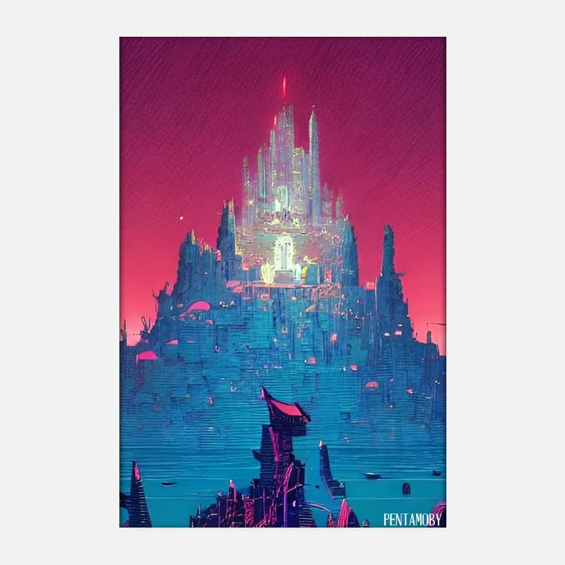 Castle Castle Fortress Architecture Landscape Poster 8" x 12" (20x30 cm)