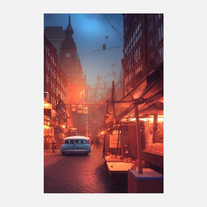 TOON TOWN - Hamburg Streets 6 Poster 20x30 cm