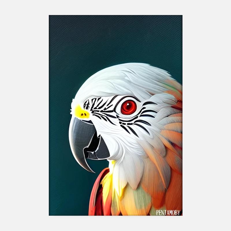 Perroquet Perroquet Oiseau Oiseaux Ara Faune Poster 20 x 30 cm