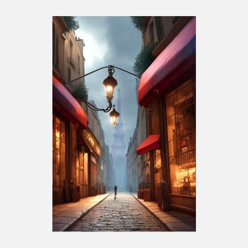 TOON TOWN - Paris Streets 1 Poster 20x30 cm