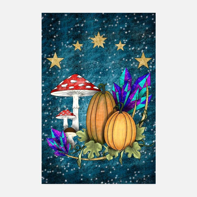 Pumpkins in Magic Land - Format B Poster 8" x 12" (20x30 cm)