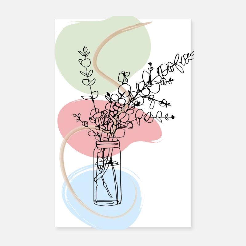 BLUMEN TANZEN Poster 20x30 cm