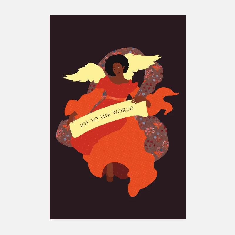 Schwarzer Engel Poster 20x30 cm