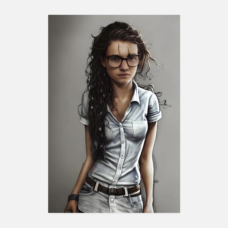 Soaked Nerd Poster 20x30 cm