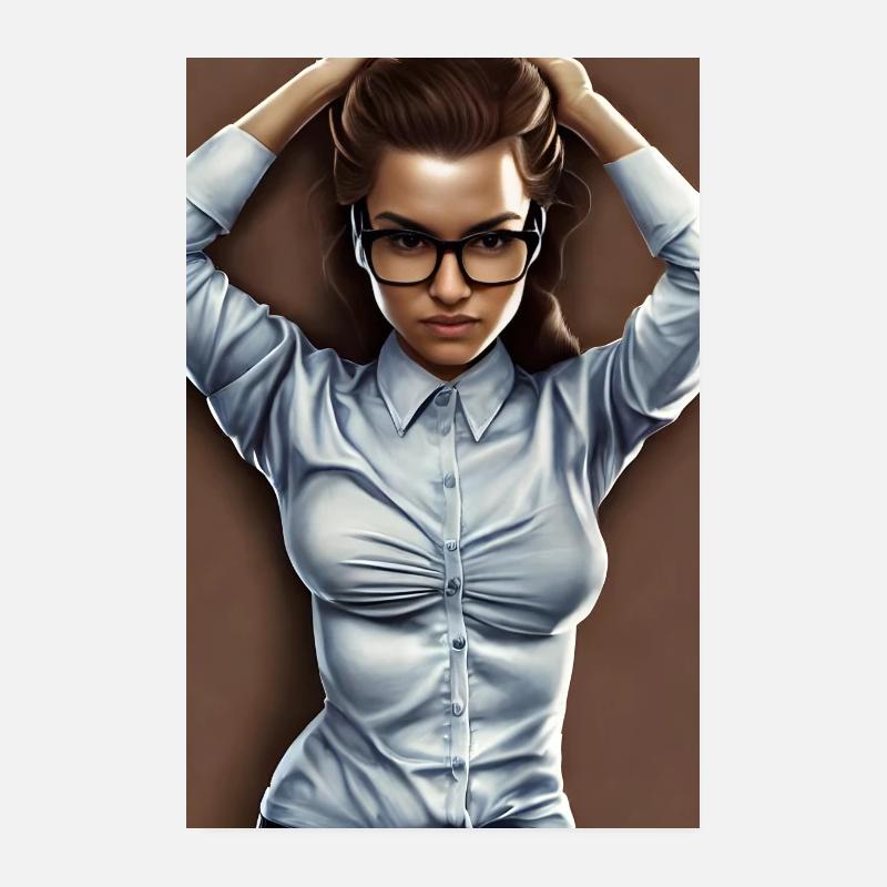 Seductive Nerd Poster 8" x 12" (20x30 cm)