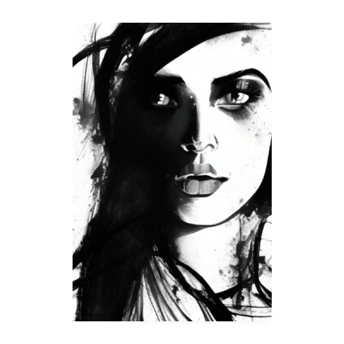 SIIKALINE CANVAS FEMALE FACE - Poster 20x30 cm