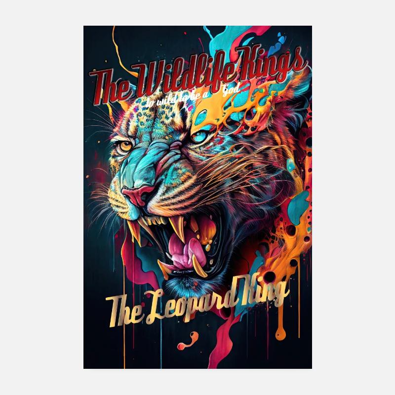 Les rois de la faune - Le Roi Léopard 1 Poster 20 x 30 cm